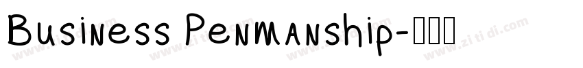 Business Penmanship字体转换